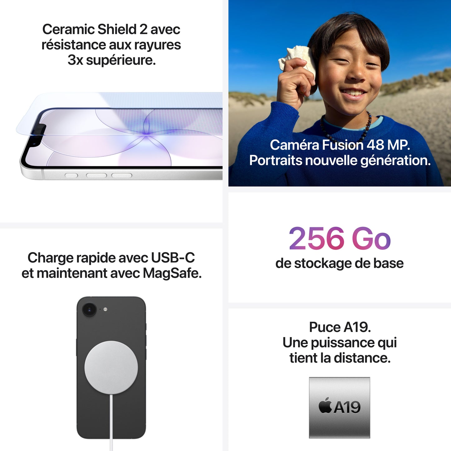 iPhone 17e 256 Go Blanc