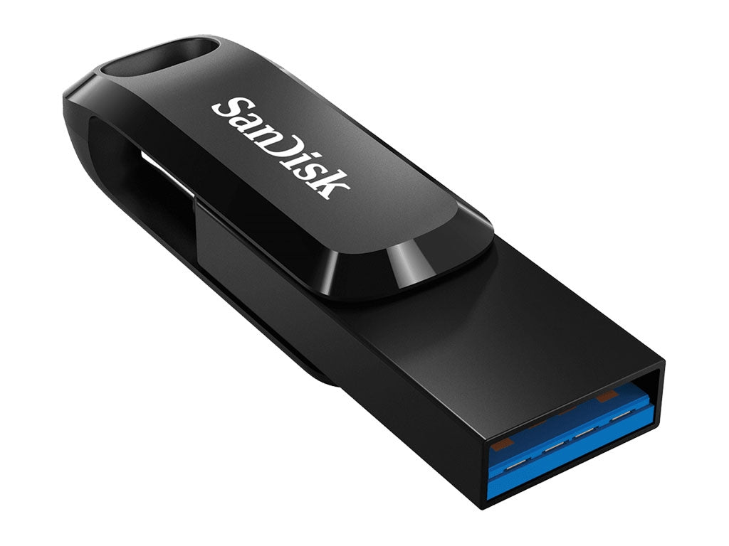 Sandisk Dual Drive • USB Type-C / USB Type-A • 128 Go • Noir