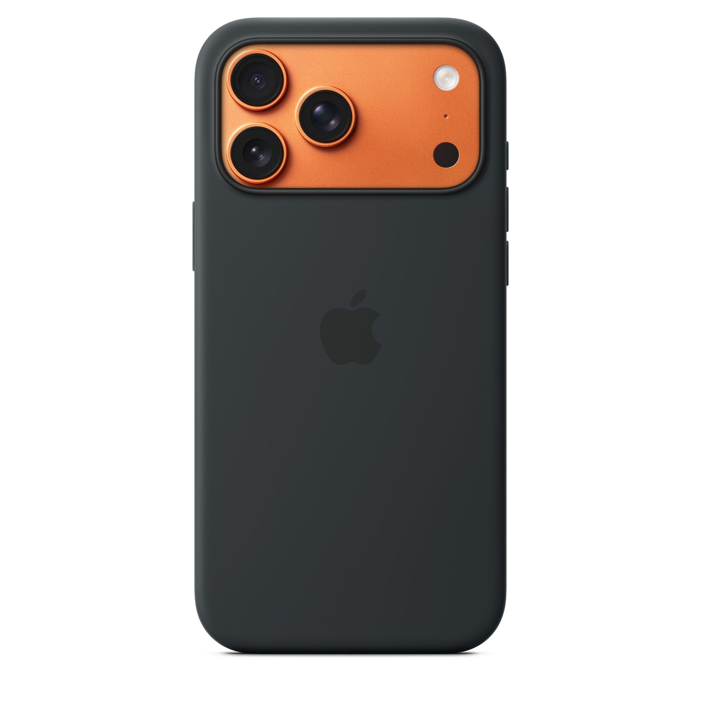 Coque en silicone avec MagSafe pour iPhone 17 Pro Max – Noir