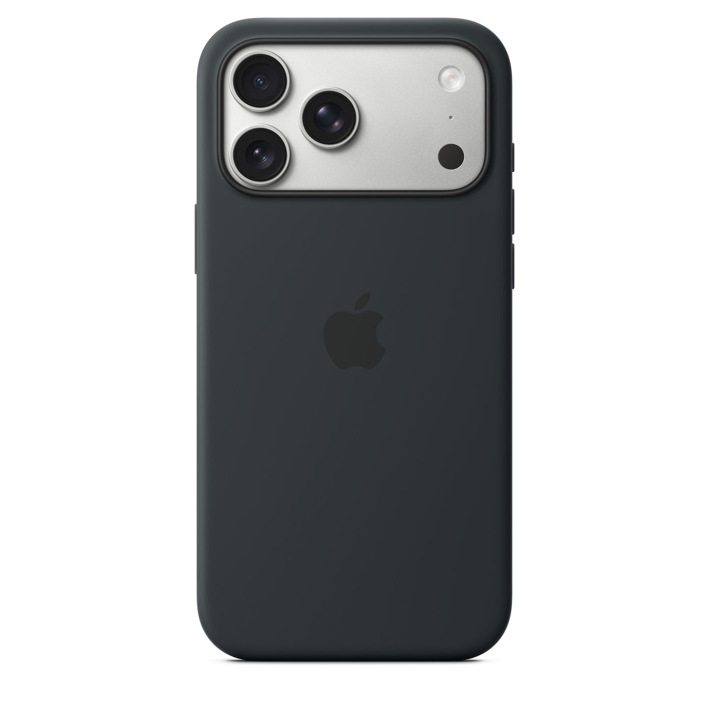 Coque en silicone avec MagSafe pour iPhone 17 Pro Max – Noir