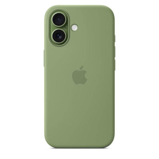Coque en silicone avec MagSafe pour iPhone 17 - Vert Ardoise