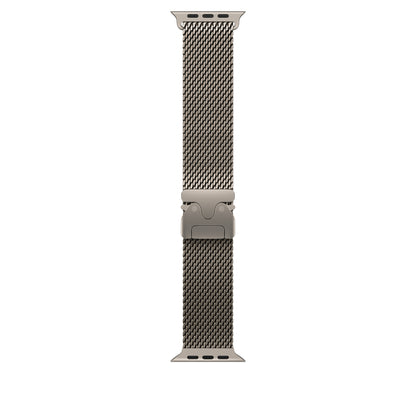 Bracelet Milanais Titane Naturel 46 mm • S