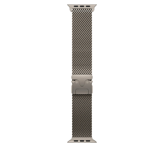 Bracelet Milanais Titane Naturel 46 mm • S