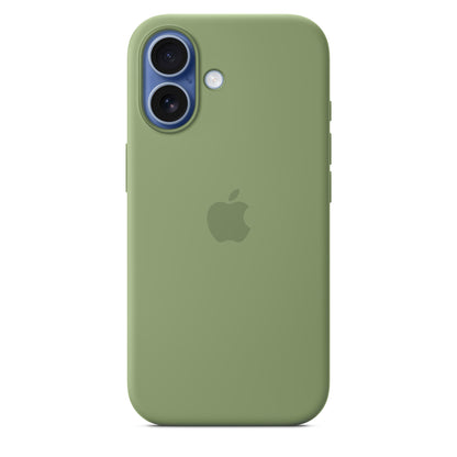 Coque en silicone avec MagSafe pour iPhone 17 - Vert Ardoise