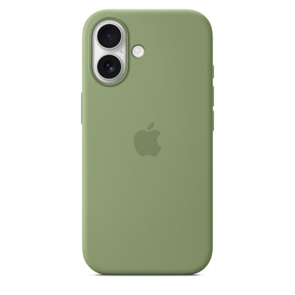 Coque en silicone avec MagSafe pour iPhone 17 - Vert Ardoise