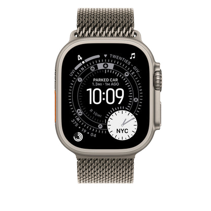 Bracelet Milanais Titane Naturel 46 mm • S