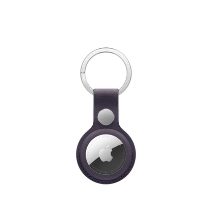 Porte-clés en tissage fin AirTag • Violet Nuit