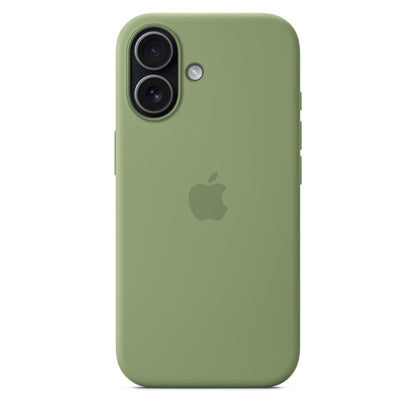 Coque en silicone avec MagSafe pour iPhone 17 - Vert Ardoise
