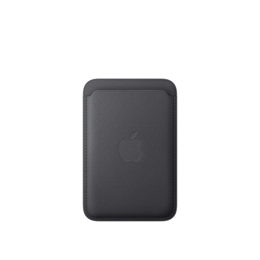 Porte‑cartes en tissage fin pour iPhone avec MagSafe – Noir
