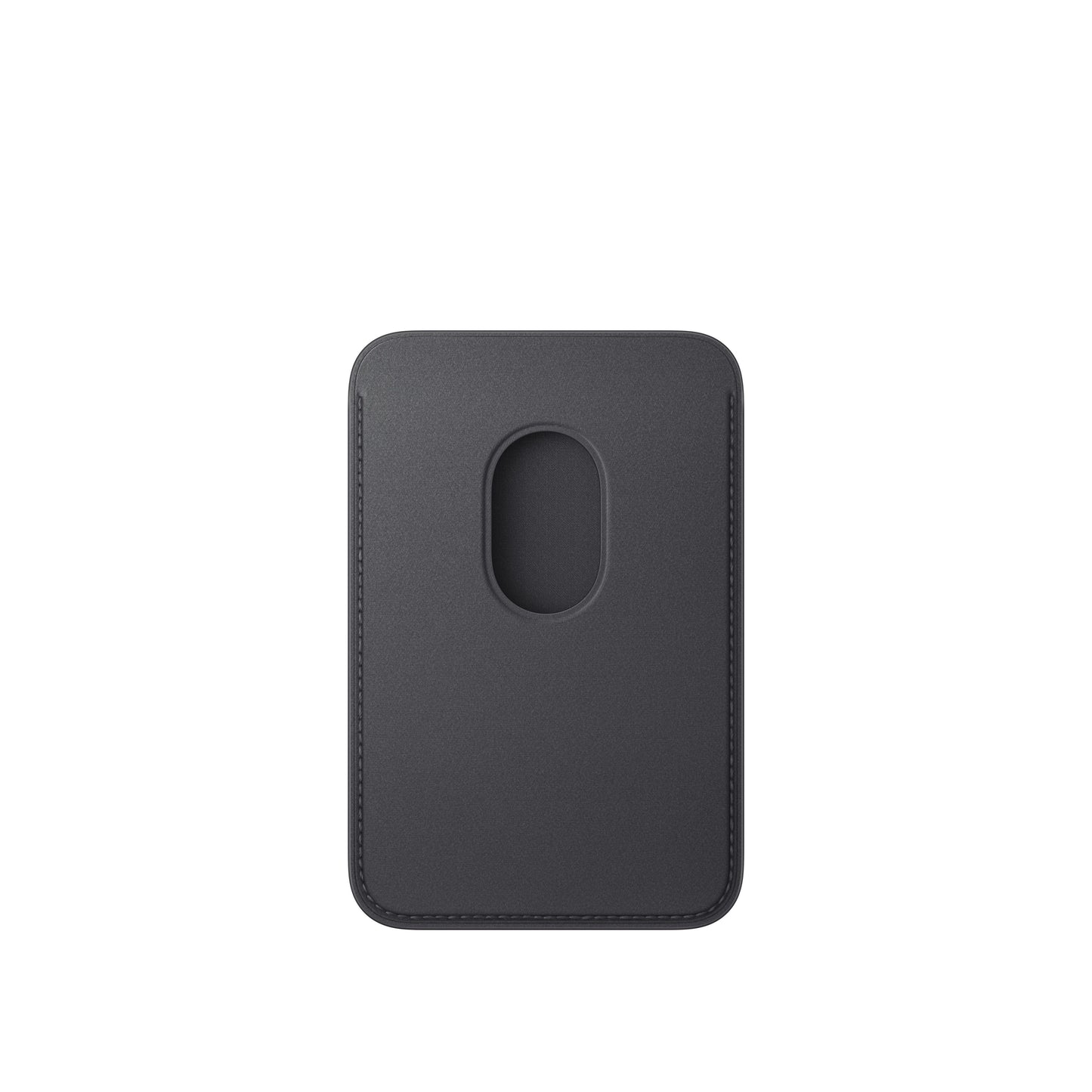 Porte‑cartes en tissage fin pour iPhone avec MagSafe – Noir