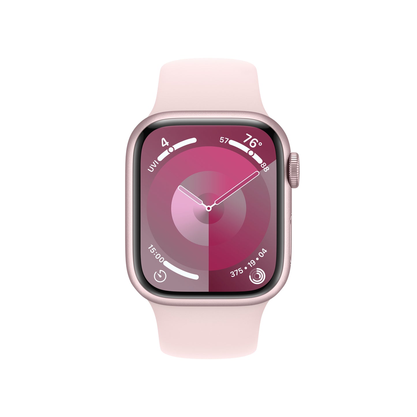 Apple Watch Series 9 • 41mm Rose • Bracelet Sport Rose M/L