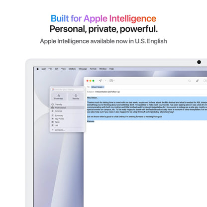 iMac 24" M4 8C/16GB/256GB/GPU8C • Suisse-Français • Touch Num • Argent