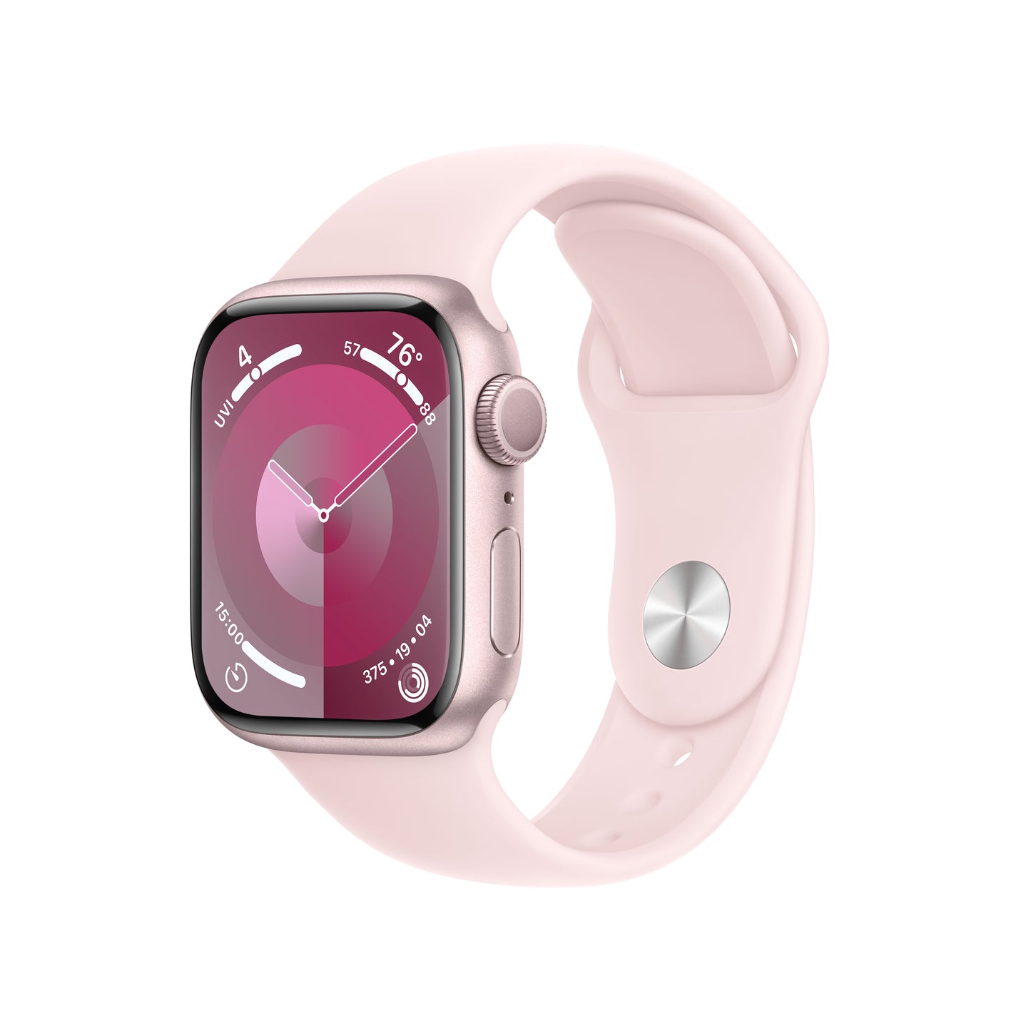 Apple Watch Series 9 • 41mm Rose • Bracelet Sport Rose M/L