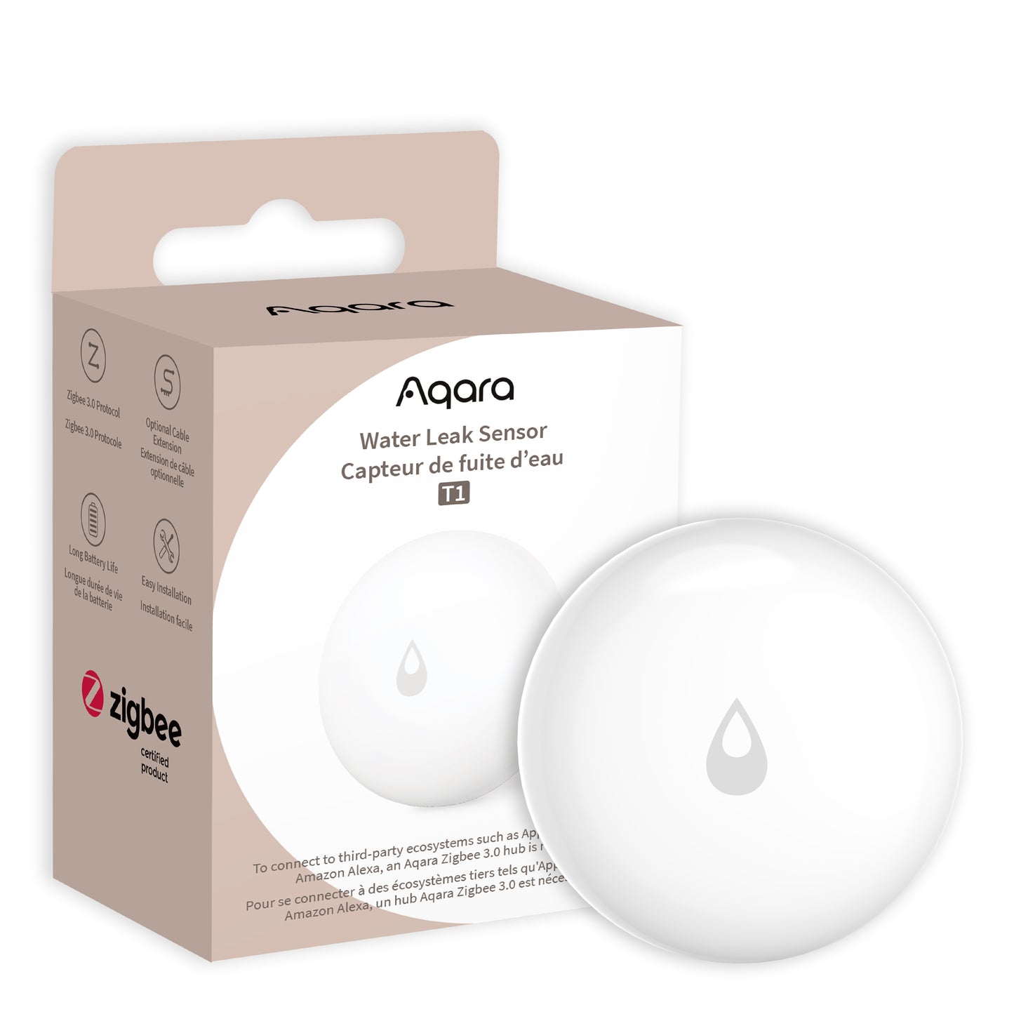 Aqara Capteur de fuite d'eau T1 (Matter)