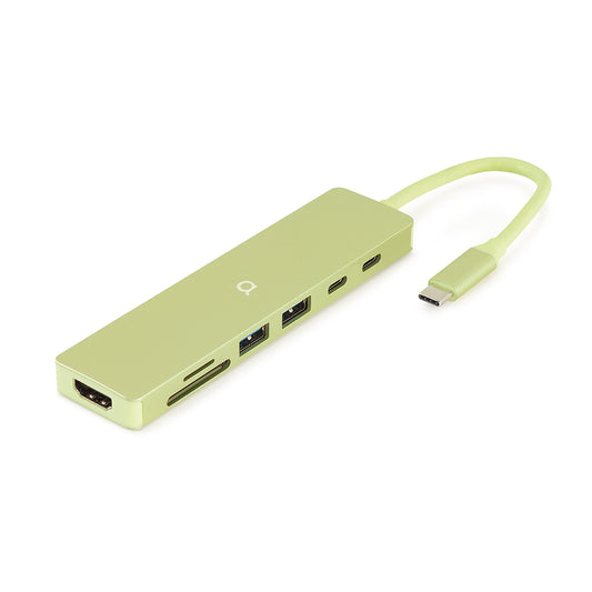 Lineheart • Stream Hub USB-C 7-en-1 pour MacBook Neo • Citrus