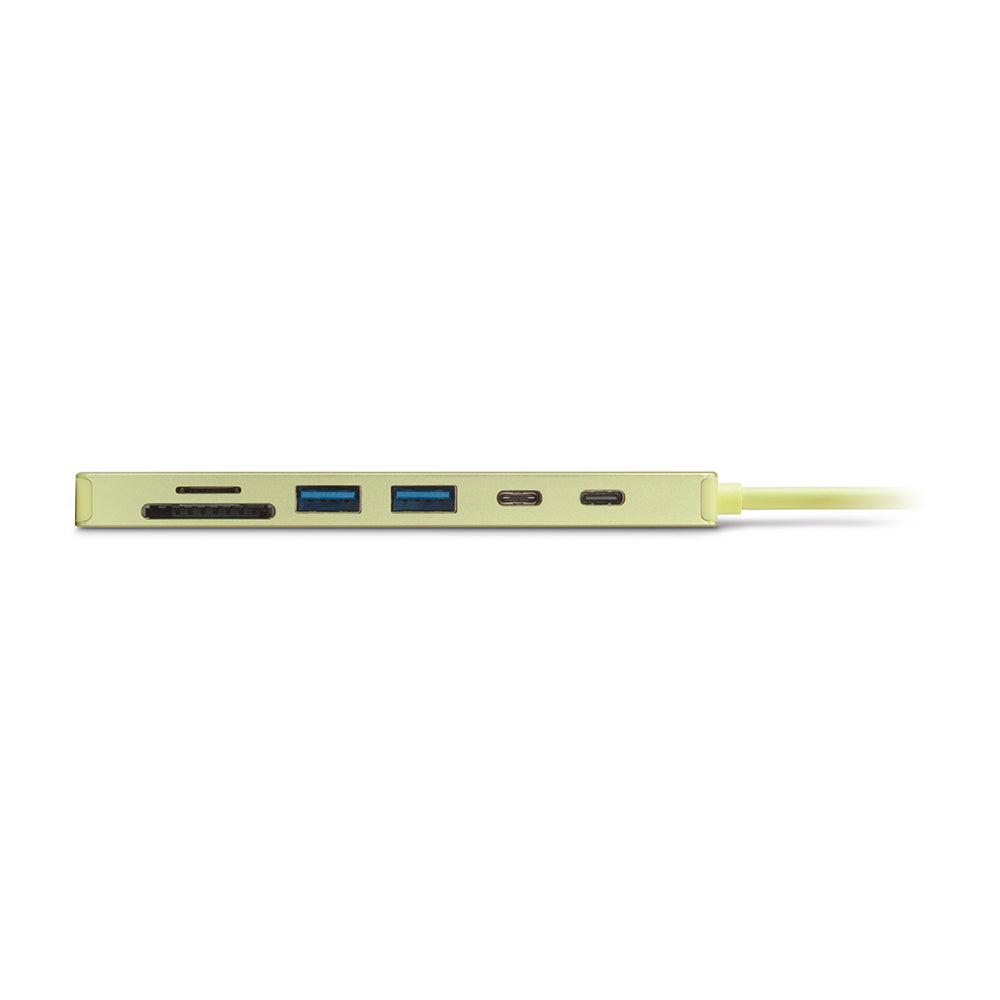 Lineheart • Stream Hub USB-C 7-en-1 pour MacBook Neo • Citrus
