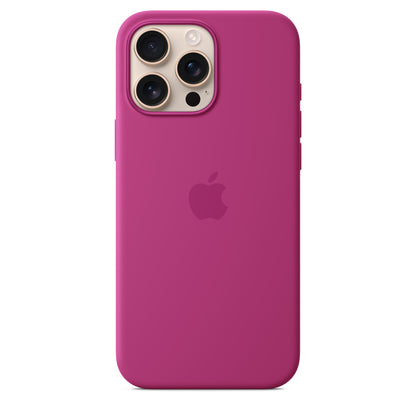 iPhone 16 Pro Max Coque en Silicone avec MagSafe • Fuchsia