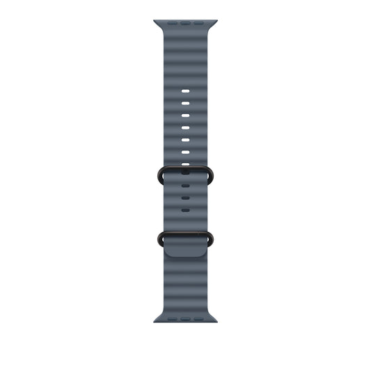 Apple Bracelet Océan • 49mm • Noir • Bleu Maritime