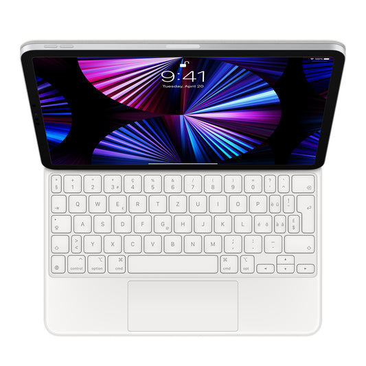 iPad Air 11" M2 • Magic Keyboard • Suisse-Français • Blanc