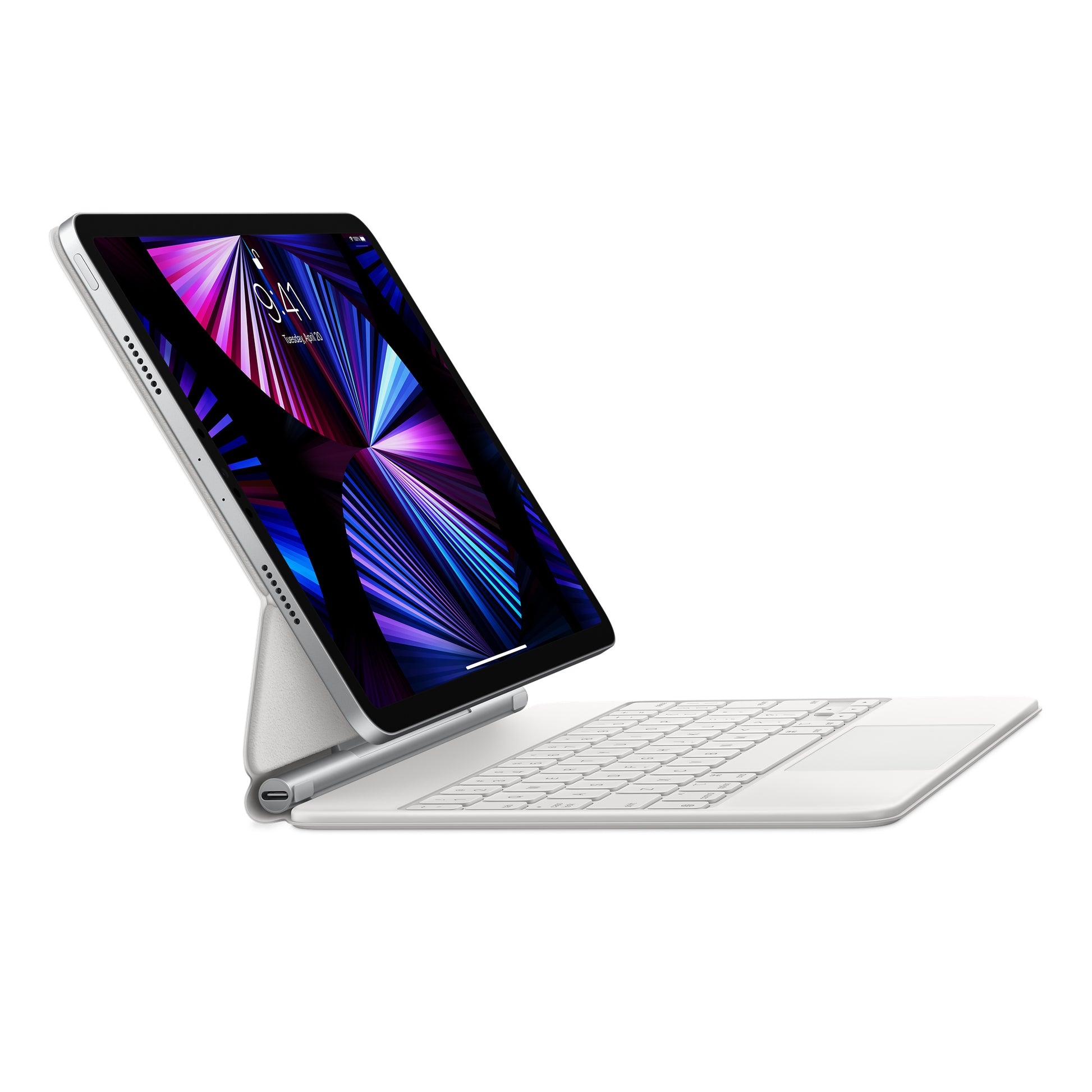iPad Air 11" M2 • Magic Keyboard • Suisse-Français • Blanc