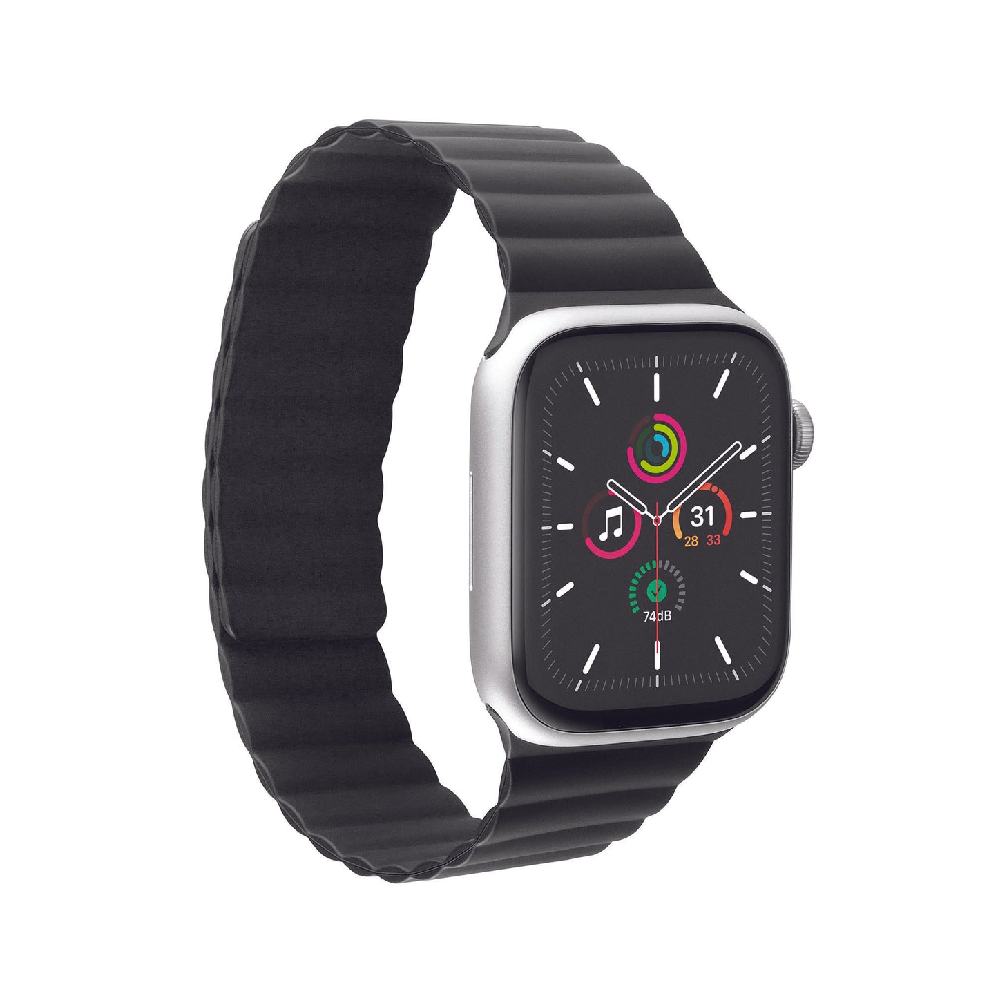 Lineheart • Bracelet magnétique pour Apple Watch 38-41mm • Noir