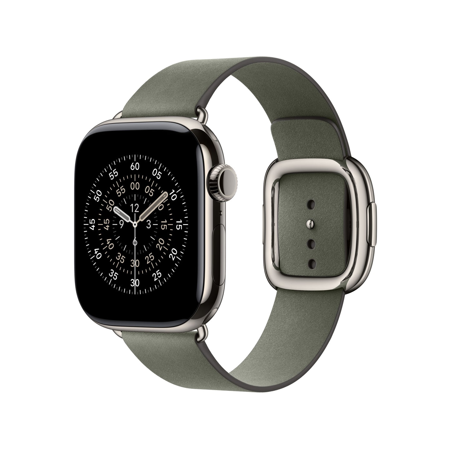 Apple Bracelet Boucle moderne 42mm • Gris Sauge • S