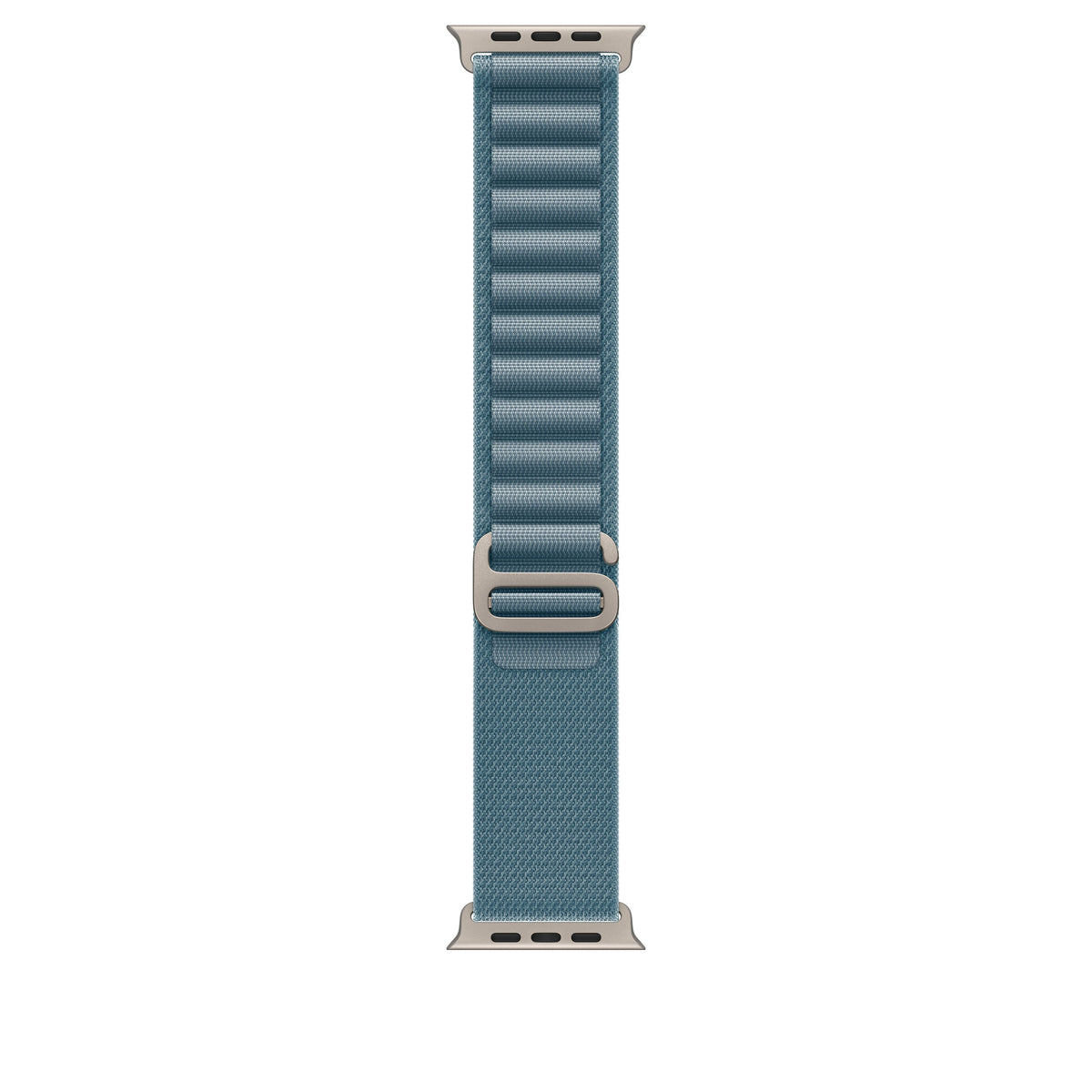 Boucle Alpine bleu clair 49 mm - Large - Finition titane naturel