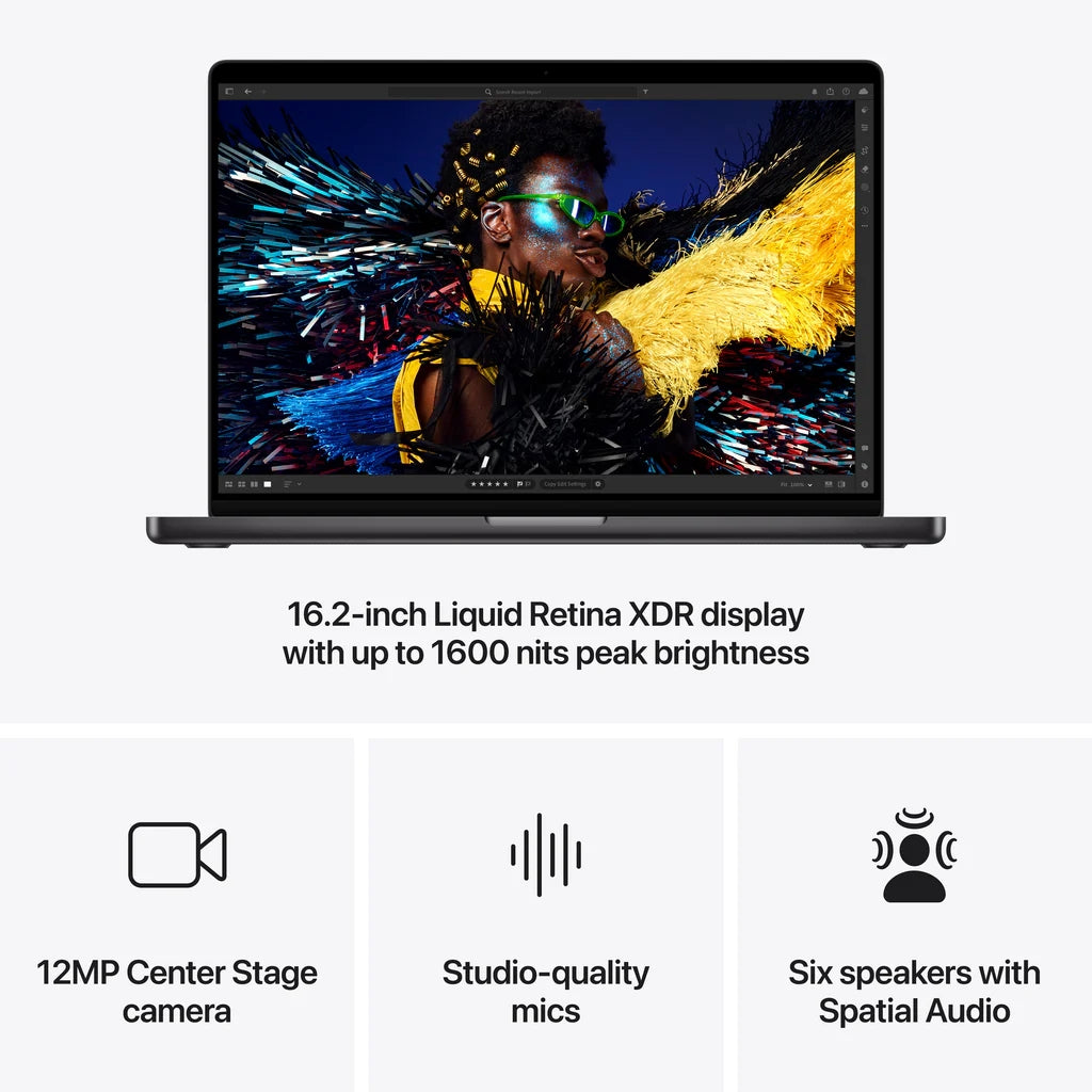 MacBook Pro 16" M4Pro 14C/24GB/512GB/GPU20C • Français • Noir Sidéral