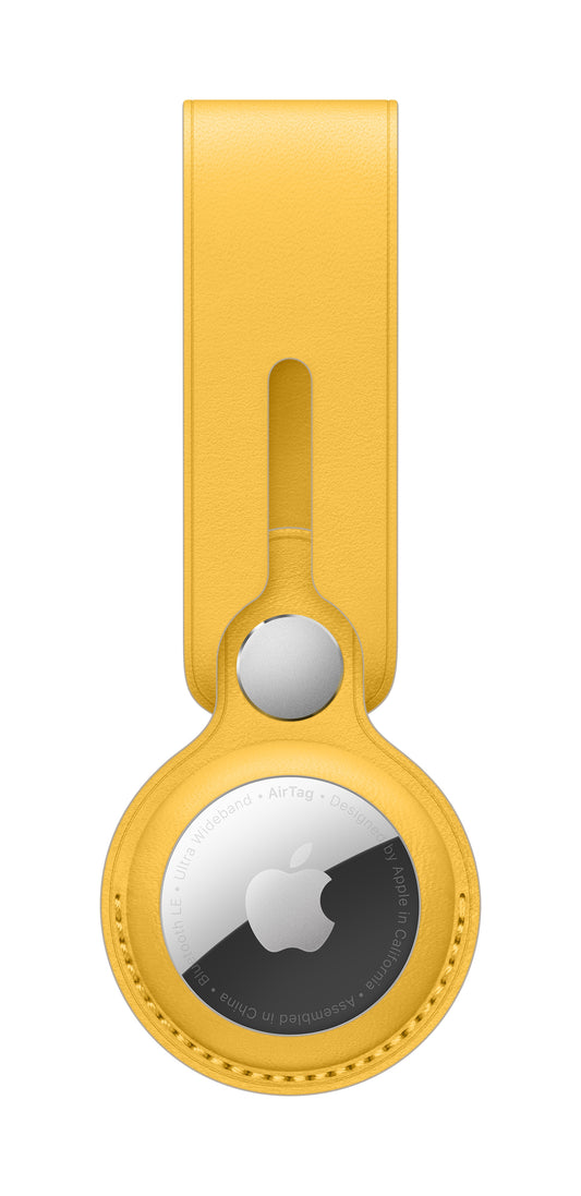 AirTag Leather Loop • Citron Meyer