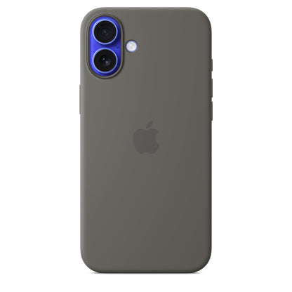 iPhone 16 Plus Coque en Silicone avec MagSafe • Gris Minéral