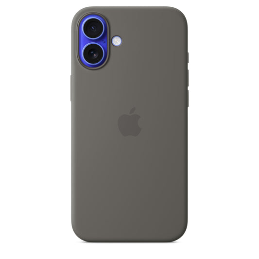 iPhone 16 Plus Coque en Silicone avec MagSafe • Gris Minéral