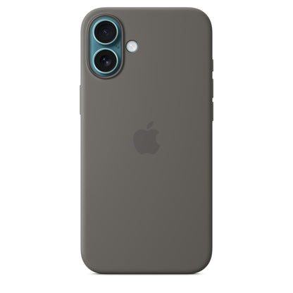 iPhone 16 Plus Coque en Silicone avec MagSafe • Gris Minéral
