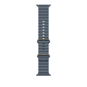Bracelet Océan bleu maritime 49 mm - Finition titane naturel