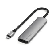 Satechi Adaptateur Multiport USB-C 4 en 1 • Gris Sidéral