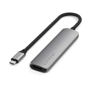 Satechi Adaptateur Multiport USB-C 4 en 1 • Gris Sidéral