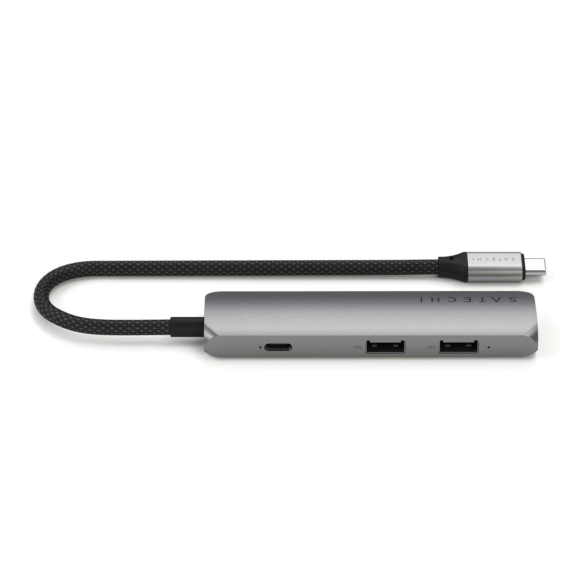 Satechi Adaptateur Multiport USB-C 4 en 1 • Gris Sidéral