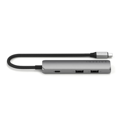 Satechi Adaptateur Multiport USB-C 4 en 1 • Gris Sidéral