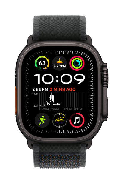 Apple Watch Ultra 2 • Noir • 49 mm • Boucle Trail Noir • S/M