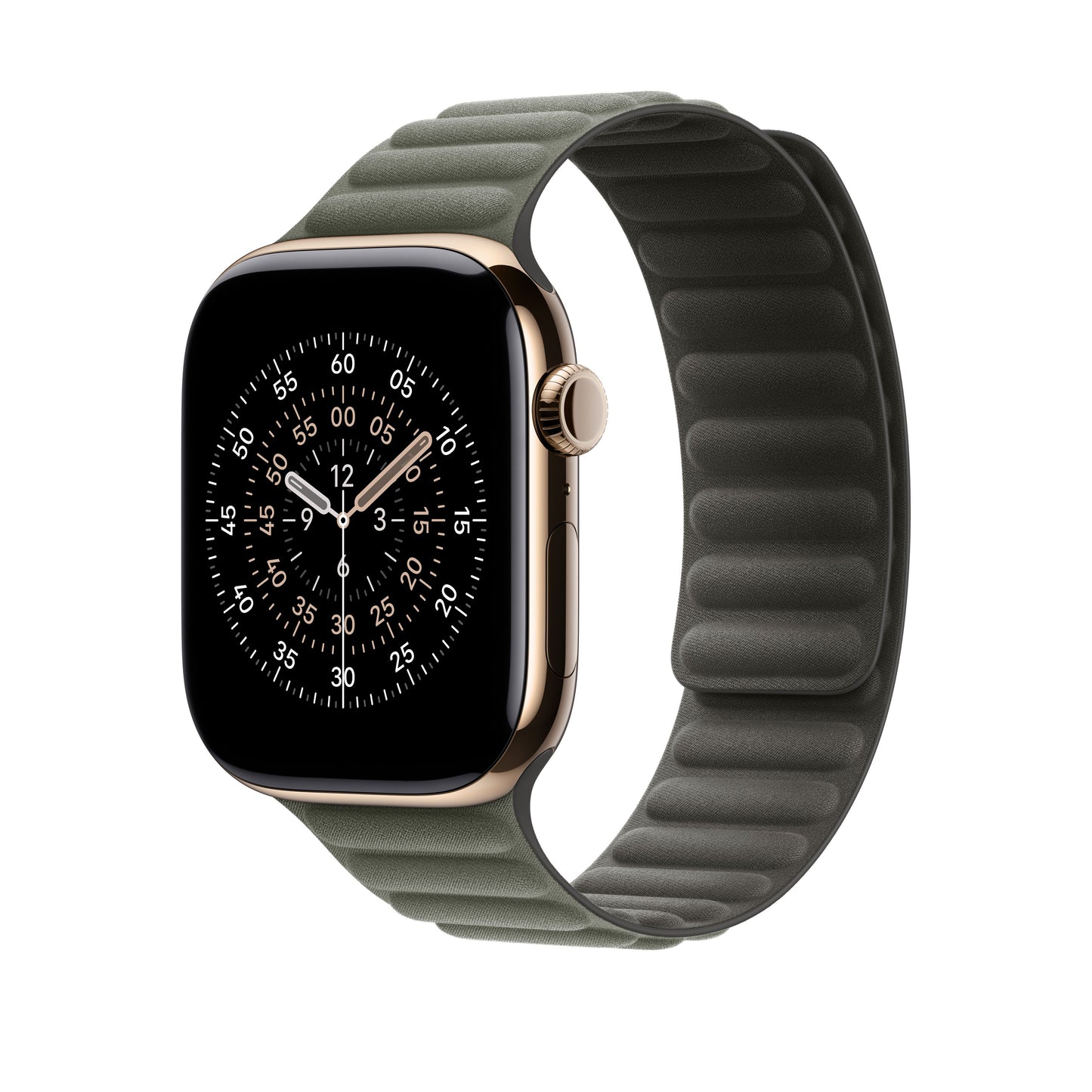 Bracelet à maillons magnétique gris sauge 46 mm - M/L