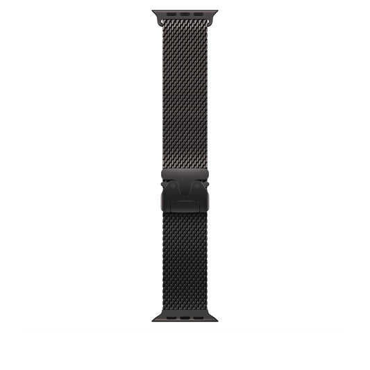 Bracelet Milanais en titane noir 49 mm - Medium