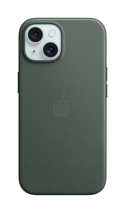 Apple Coque en tissage fin avec MagSafe pour iPhone 15 • Chêne Vert