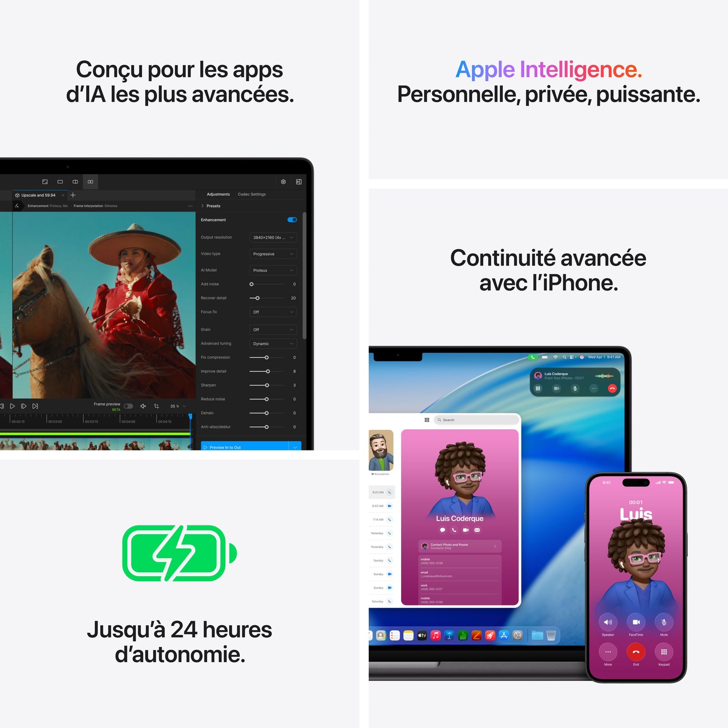 MacBook Pro 16 pouces: Puce Apple M5 Pro avec CPU 18 cœurs et GPU 20 cœurs, 1 To SSD - Noir sidéral
