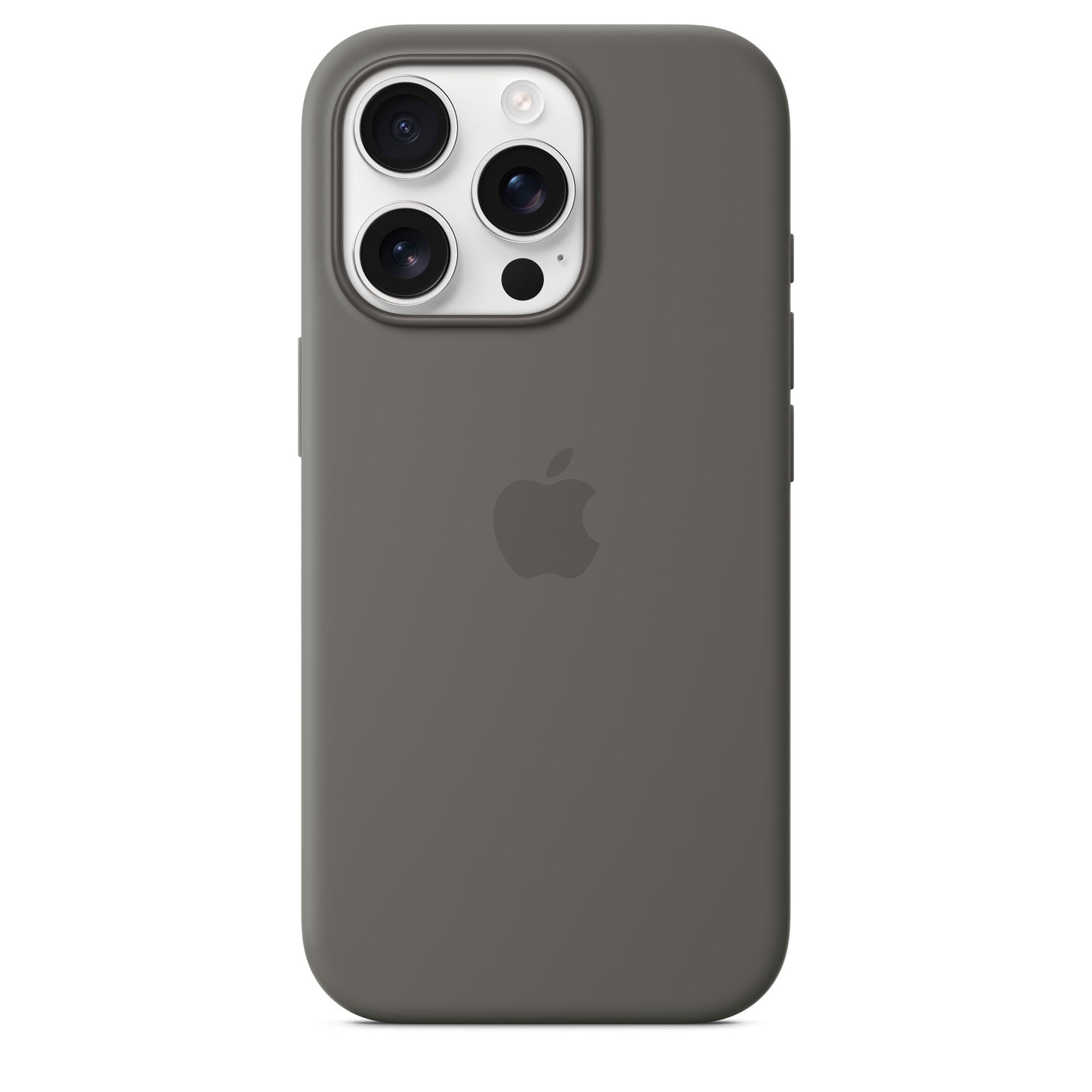 iPhone 16 Pro Coque en Silicone avec MagSafe • Gris Minéral