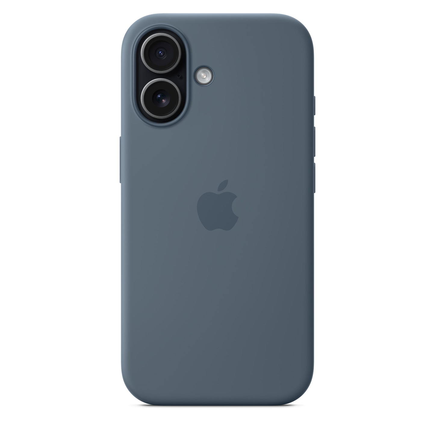 Coque en silicone avec MagSafe pour iPhone 17 - Bleu Maritime