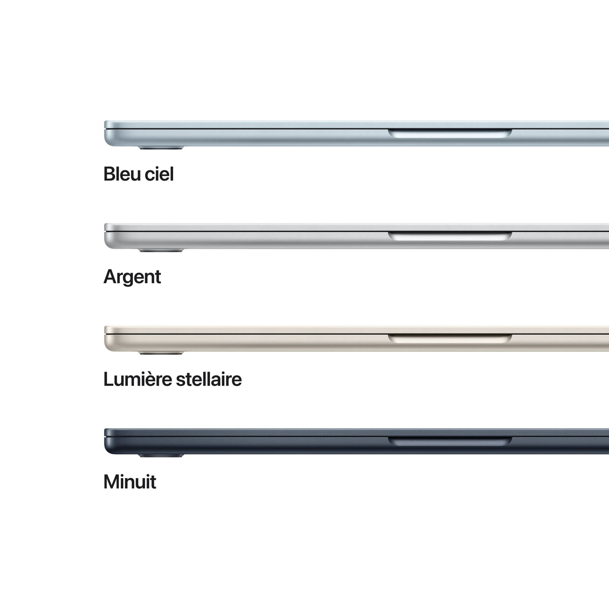 MacBook Air 13 pouces: Puce Apple M5 avec CPU 10 cœurs et GPU 10 cœurs, 1 To SSD - Ciel