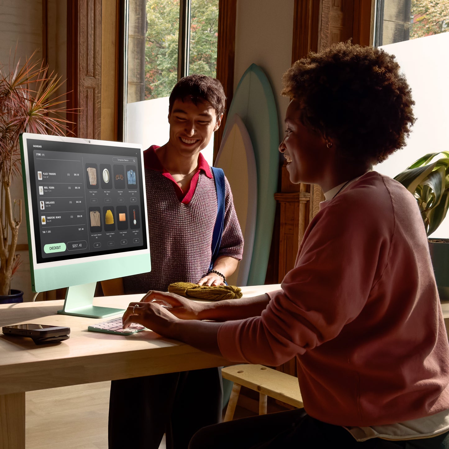 iMac 24" M4 10C/16GB/256GB/GPU10C/Gbit • Suisse-Français • Touch Num • Vert