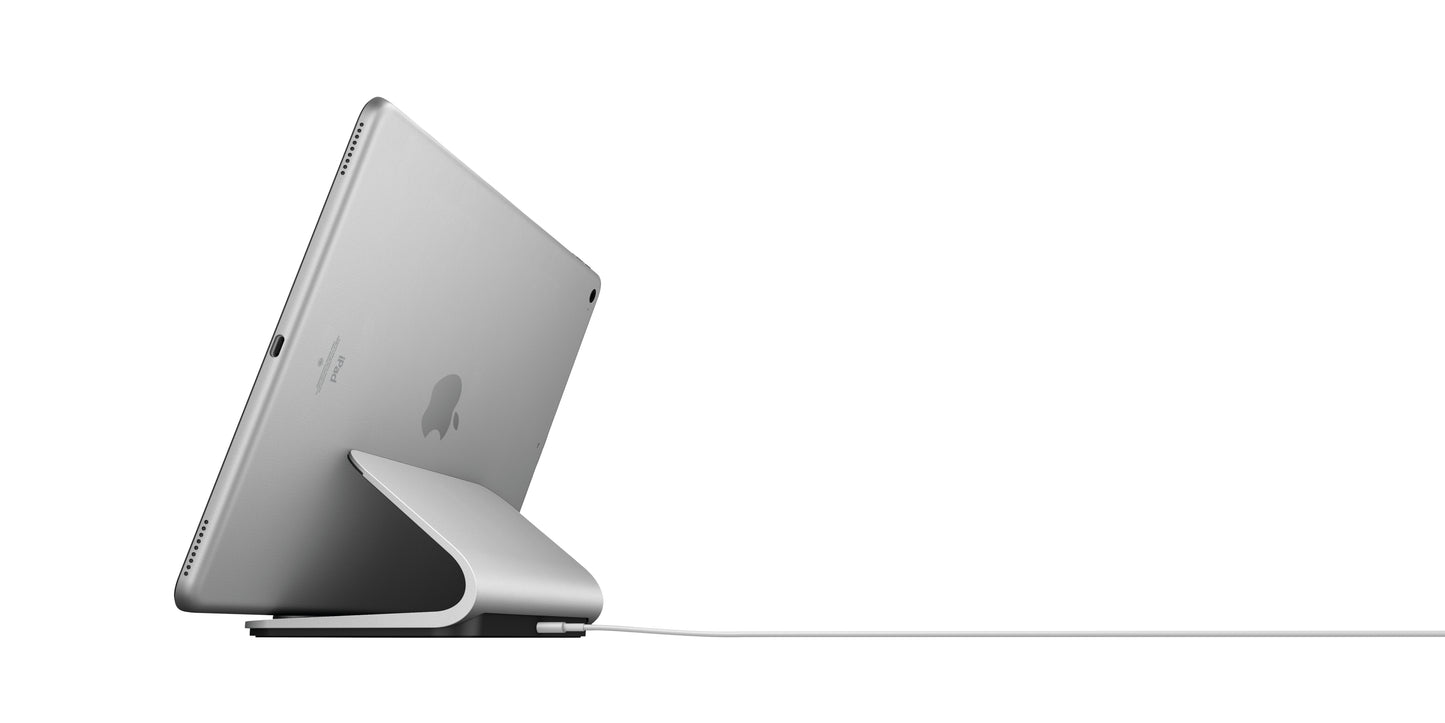 Logitech BASE Wireless Charging Stand with Smart Connector Technology for iPad, iPad Air and iPad Pro Tablette Argent USB Intérieure