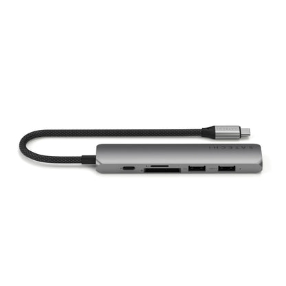 Satechi Adaptateur Multiport USB-C 6 en 1 • Gris Sidéral