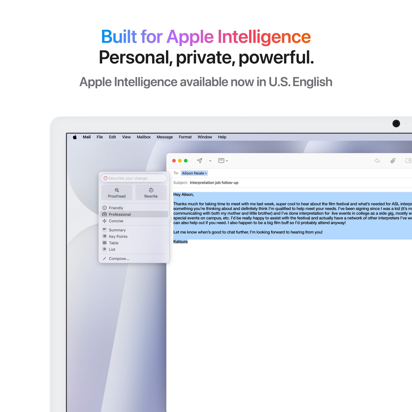 iMac 24" M4 10C/16GB/256GB/GPU10C/Gbit • Français • Touch Num • Argent