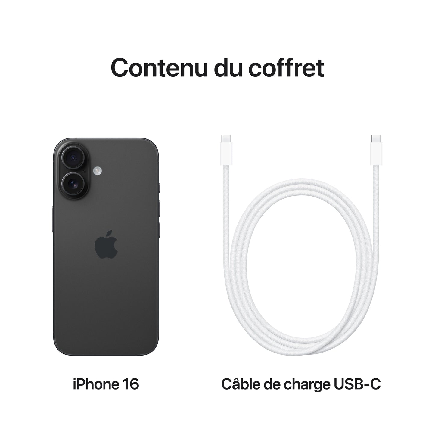 iPhone 16 128 Go Noir